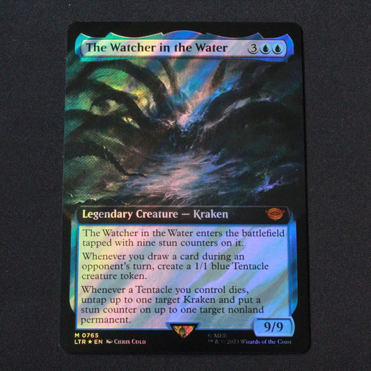 MTG LOTR LTR FOIL The Watcher in the Water Extended Art Surge Foil 765 NM