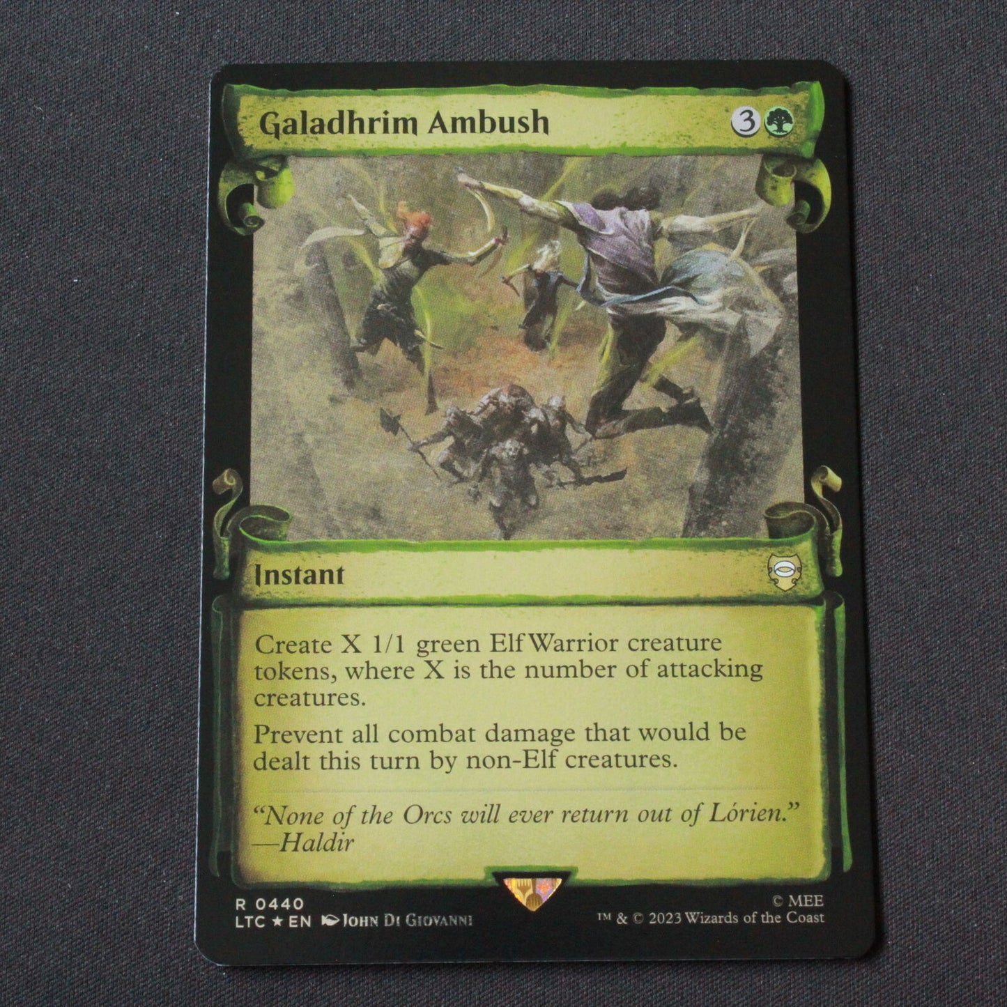 MTG Commander LOTR LTC FOIL Galadhrim Ambush Showcase Scrolls 440 NM