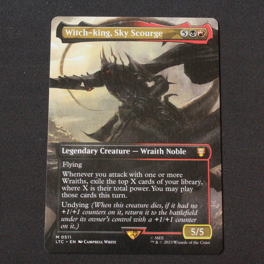 MTG Commander Lord of the Rings LTC Witch-king, Sky Scourge Borderless 511 NM