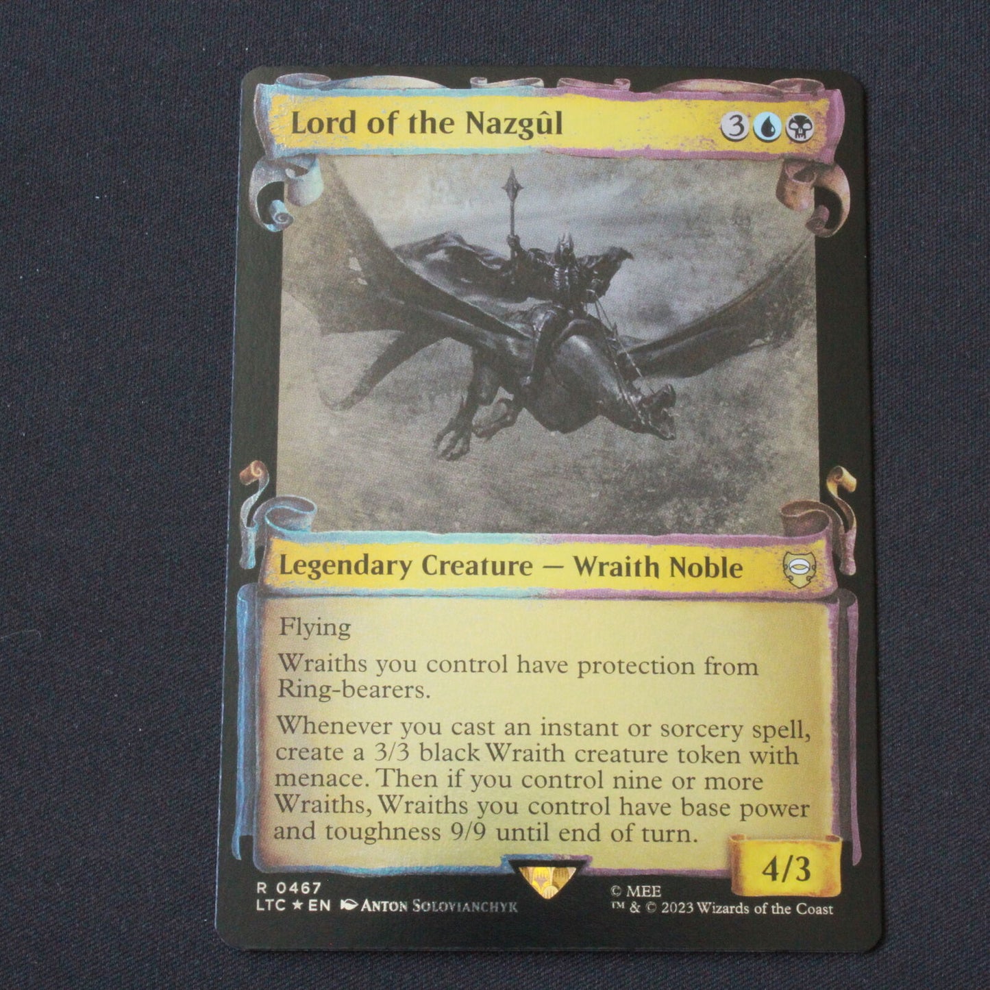 MTG Commander LOTR (LTC) Rare FOIL Lord of the Nazgul (Showcase Scrolls) 467 NM