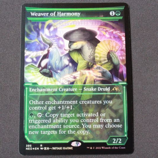 MTG Kamigawa: Neon Dynasty (NEO) Rare FOIL Weaver of Harmony (Showcase) 395 NM