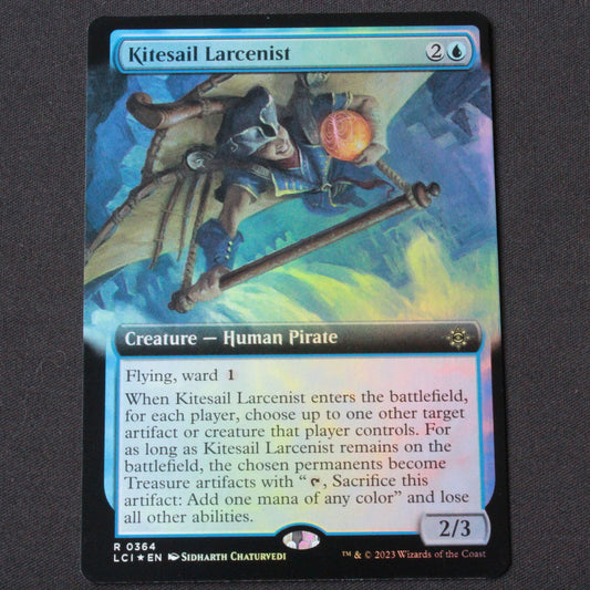 MTG Lost Caverns of Ixalan (LCI) FOIL Kitesail Larcenist (Extended Art) 364 NM