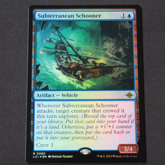 MTG Lost Caverns of Ixalan (LCI) Rare FOIL Subterranean Schooner 80 NM