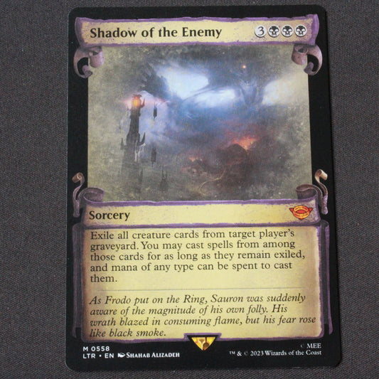 MTG Lord of the Rings (LTR) Mythic Shadow of the Enemy (Showcase Scrolls) 558 NM