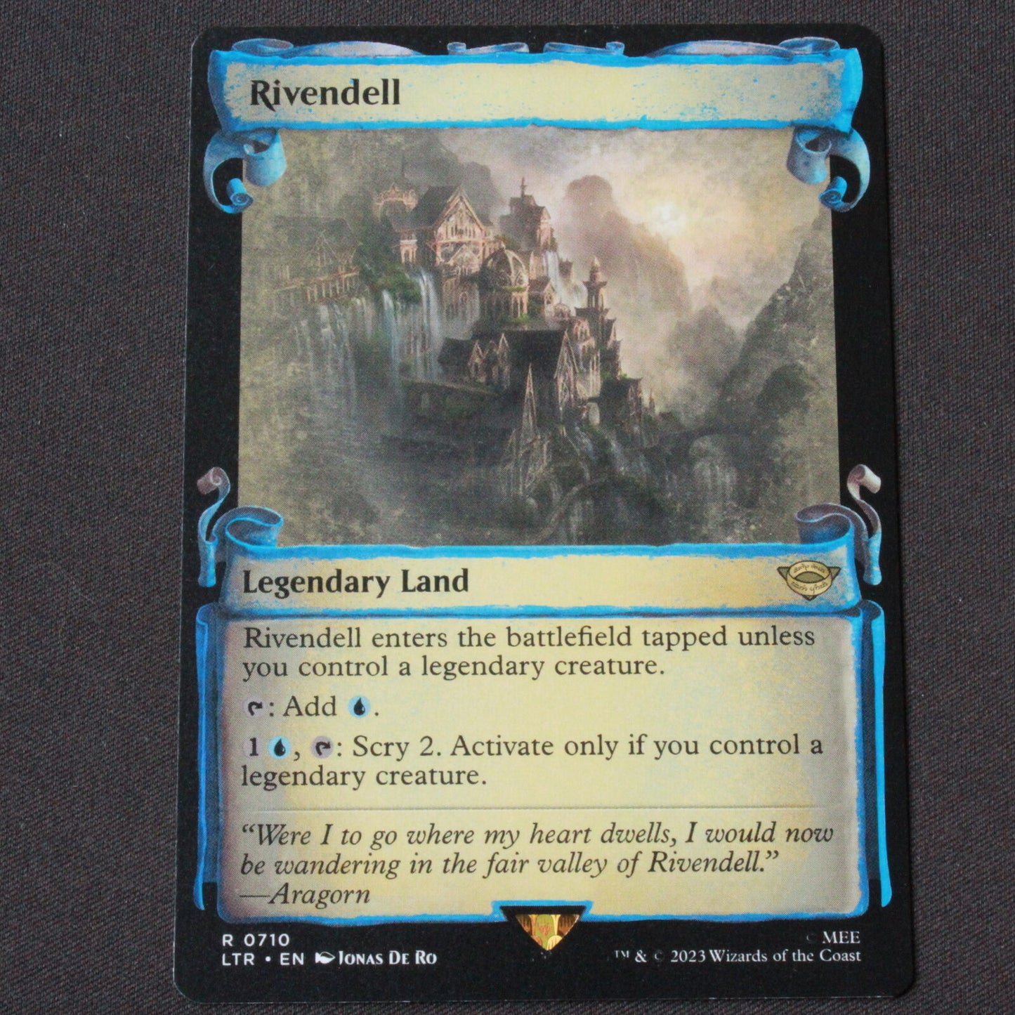 MTG Lord of the Rings (LTR) Rare Rivendell (Showcase Scrolls) 710 NM