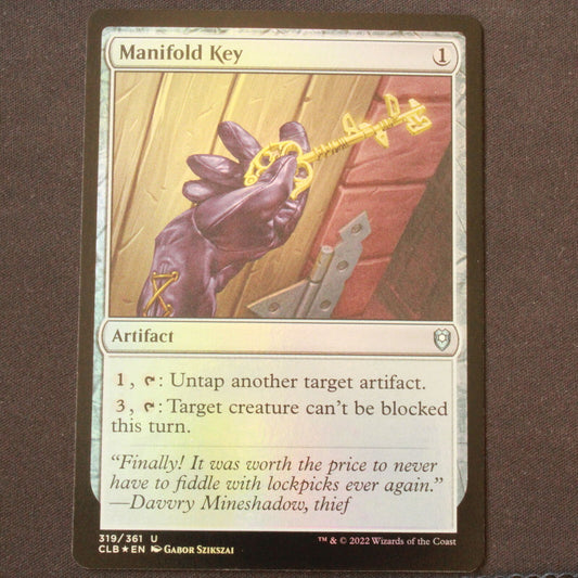 MTG Commander Legends Baldur's Gate CLB Uncommon FOIL Manifold Key 319 NM