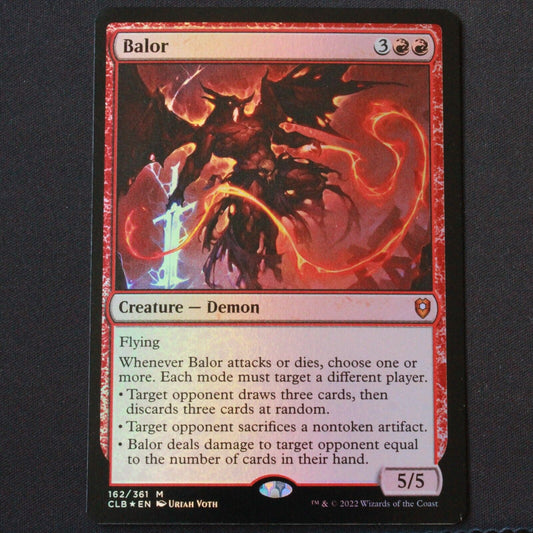 MTG Commander Legends Baldur's Gate CLB Mythic FOIL Balor 162 NM