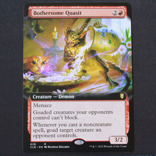 MTG Commander Legends Baldur's Gate CLB Bothersome Quasit Extended Art 628 NM