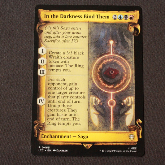 MTG Commander: LOTR LTC In the Darkness Bind Them Showcase Scrolls 465 NM