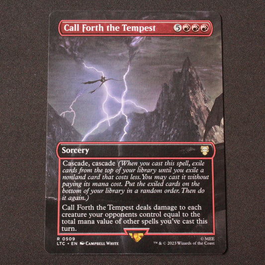 MTG Commander: Lord of the Rings LTC Call Forth the Tempest Borderless 509 NM