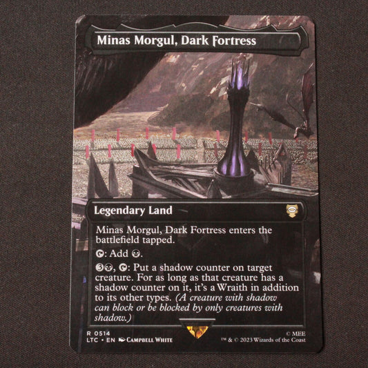 MTG Commander: LOTR LTC Minas Morgul, Dark Fortress Borderless 514 NM