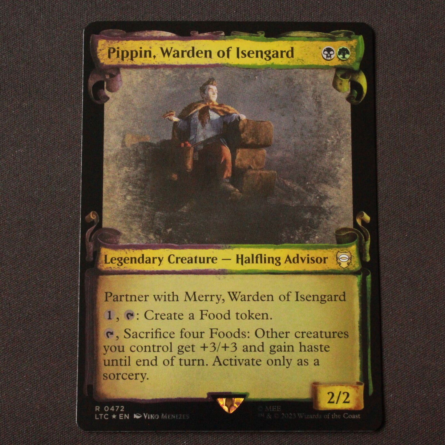 MTG Commander: LOTR LTC FOIL Pippin, Warden of Isengard Showcase Scrolls 472 NM