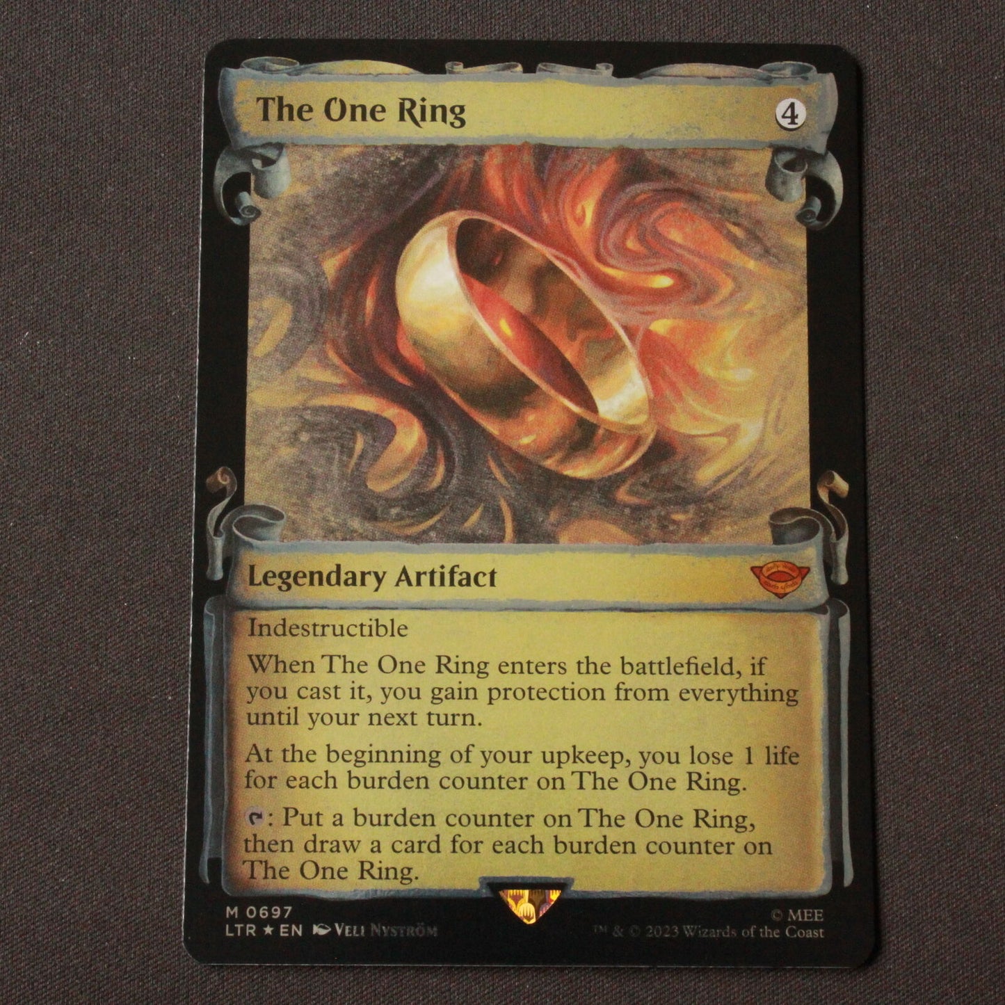 MTG Lord of the Rings LTR Mythic FOIL The One Ring Showcase Scrolls 697 NM
