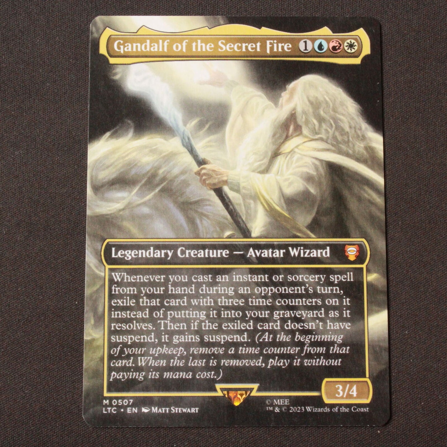 MTG Commander: LOTR LTC Gandalf of the Secret Fire Borderless 507 NM