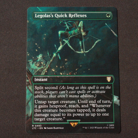 MTG Commander: Lord of the Rings LTC Legolas's Quick Reflexes Borderless 493 NM