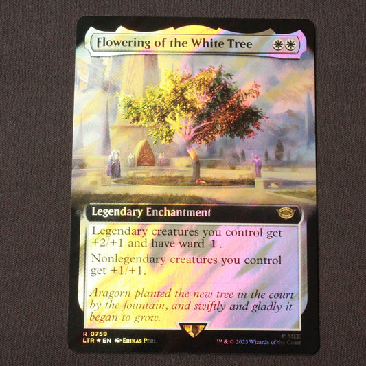 MTG LOTR LTR FOIL Flowering of the White Tree Extended Art Surge Foil 759 NM