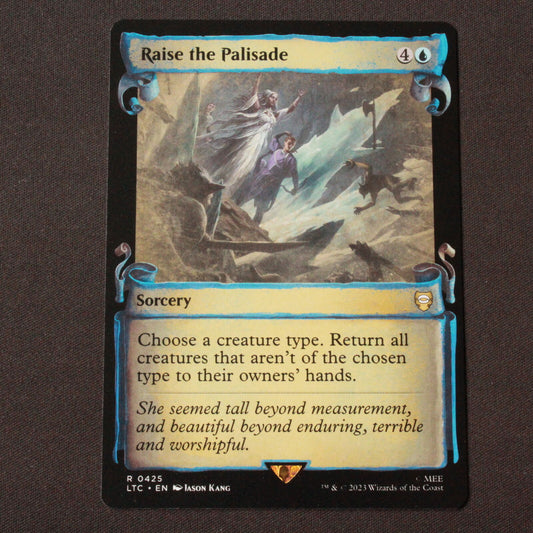 MTG Commander: Lord of the Rings LTC Raise the Palisade Showcase Scrolls 425 NM