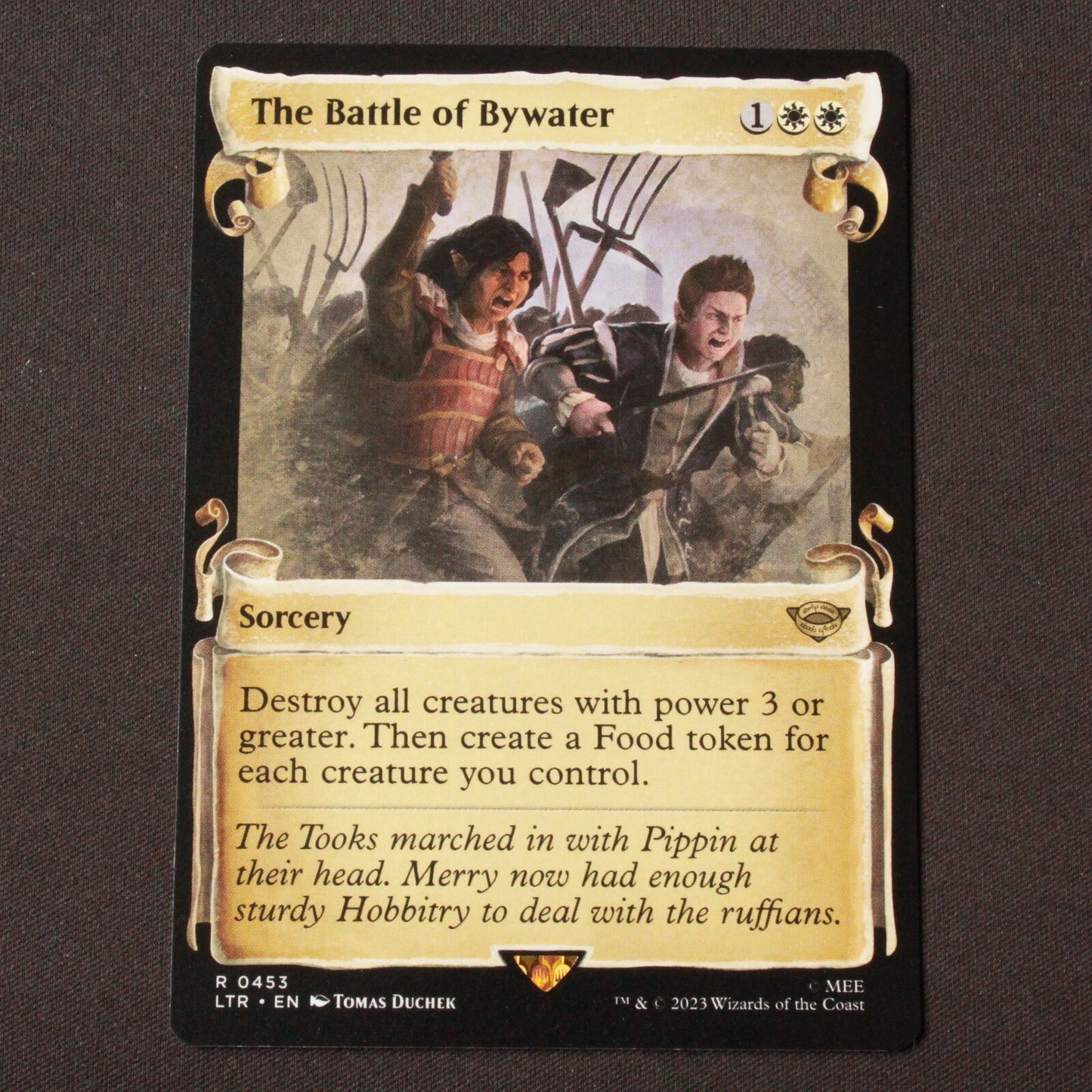 MTG Lord of the Rings LTR Rare The Battle of Bywater Showcase Scrolls 453 NM