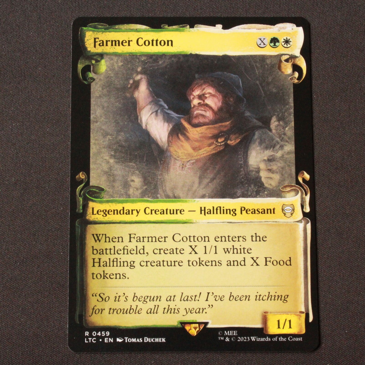 MTG Commander: Lord of the Rings LTC Rare Farmer Cotton Showcase Scrolls 459 NM