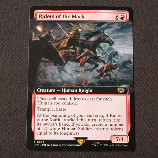 MTG Lord of the Rings LTR Rare Riders of the Mark Extended Art 832 NM