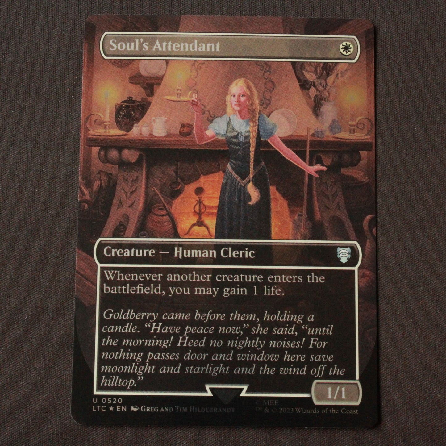 MTG Commander: Lord of the Rings LTC UnFOIL Soul's Attendant Borderless 520 NM