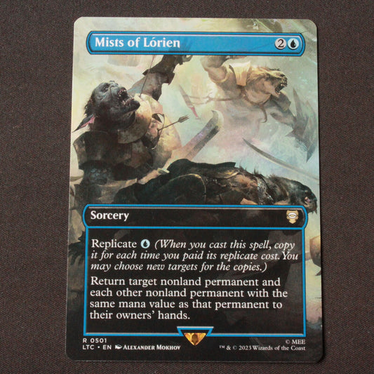 MTG Commander: Lord of the Rings LTC Rare Mists of Lorien Borderless 501 NM