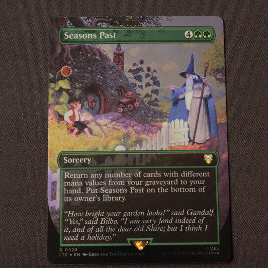 MTG Commander: Lord of the Rings LTC Rare FOIL Seasons Past Borderless 529 NM