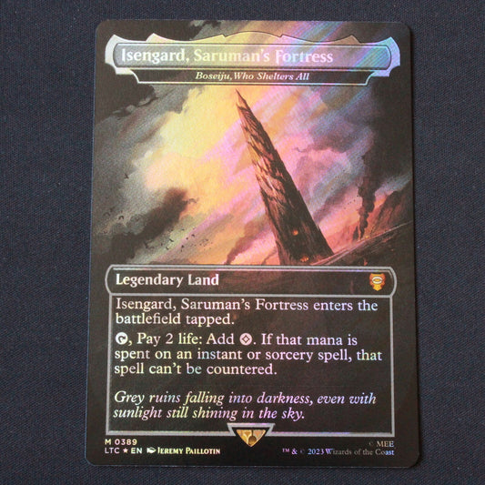 MTG Commander: LOTR LTC Isengard, Saruman's Fortress Surge Foil 389 NM