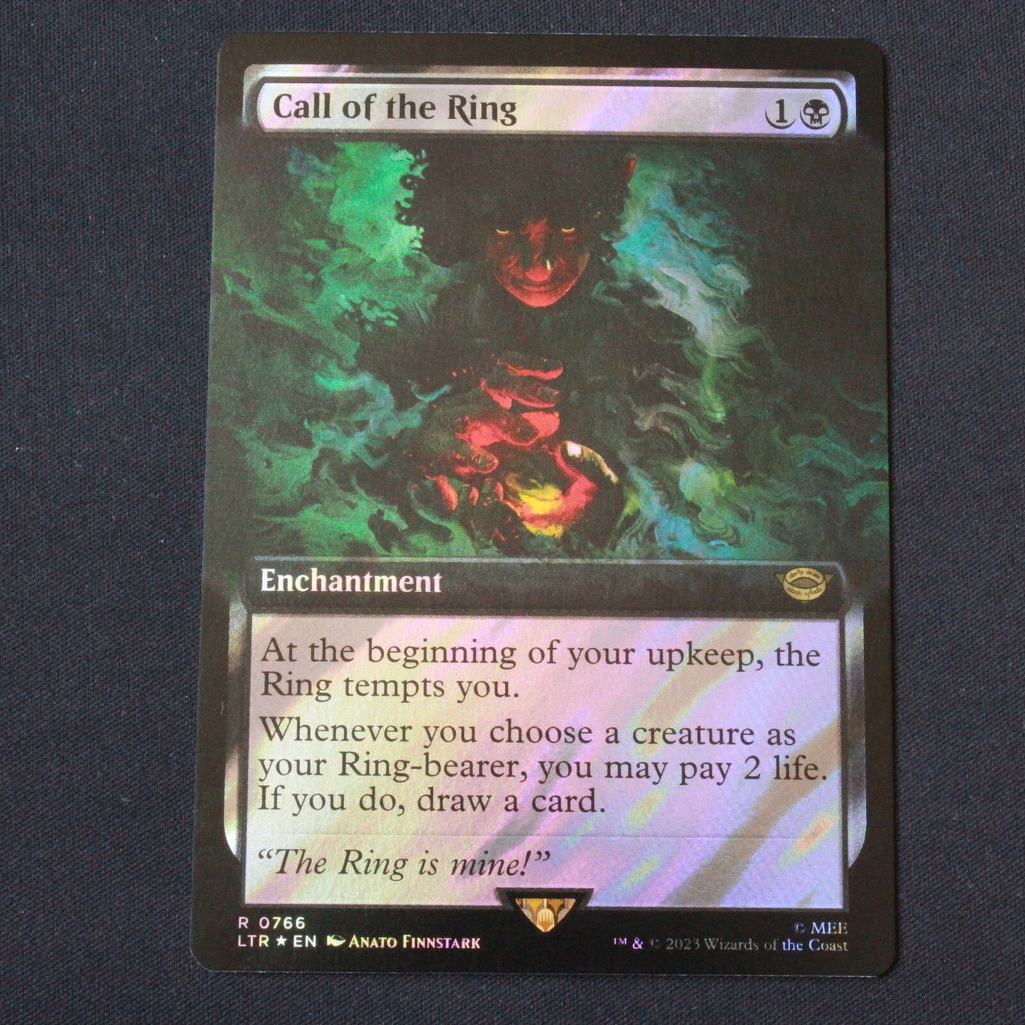 MTG The Lord of the Rings LTR Call of the Ring Extended Art Surge Foil 766 NM