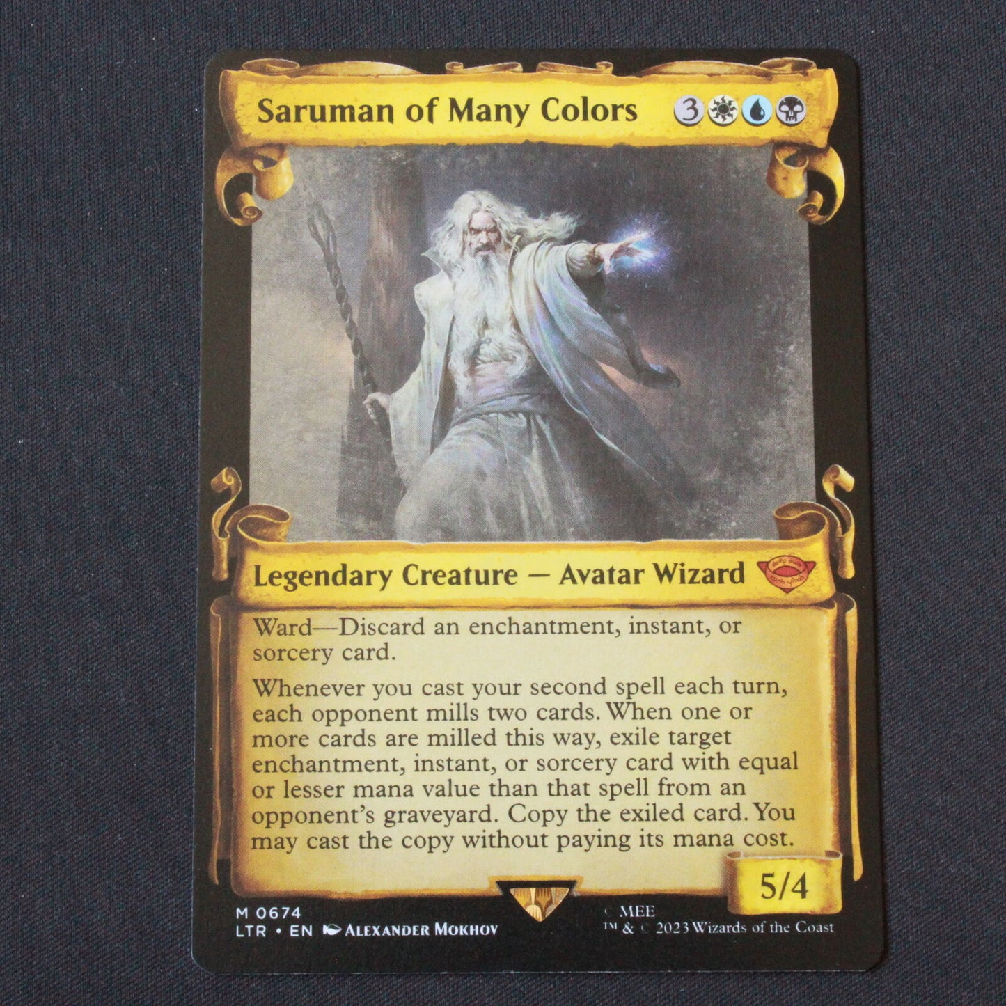 MTG The Lord of the Rings LTR Saruman of Many Colors Showcase Scrolls 674 NM