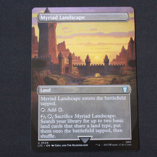 MTG Commander: Lord of the Rings LTC Uncommon Myriad Landscape Borderless 534 NM