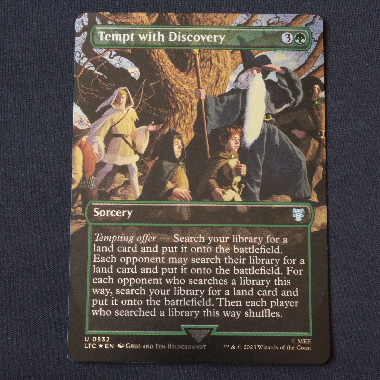 MTG Commander: Lord of the Rings LTC FOIL Tempt with Discovery Borderless 532 NM