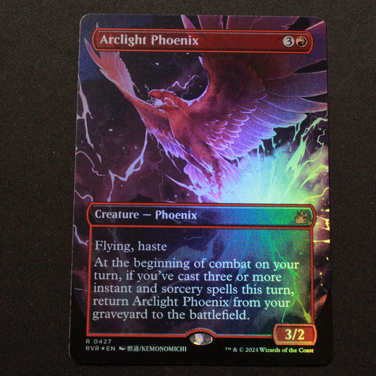 MTG Ravnica Remastered (RVR) Rare FOIL Arclight Phoenix Anime Borderless 427 NM