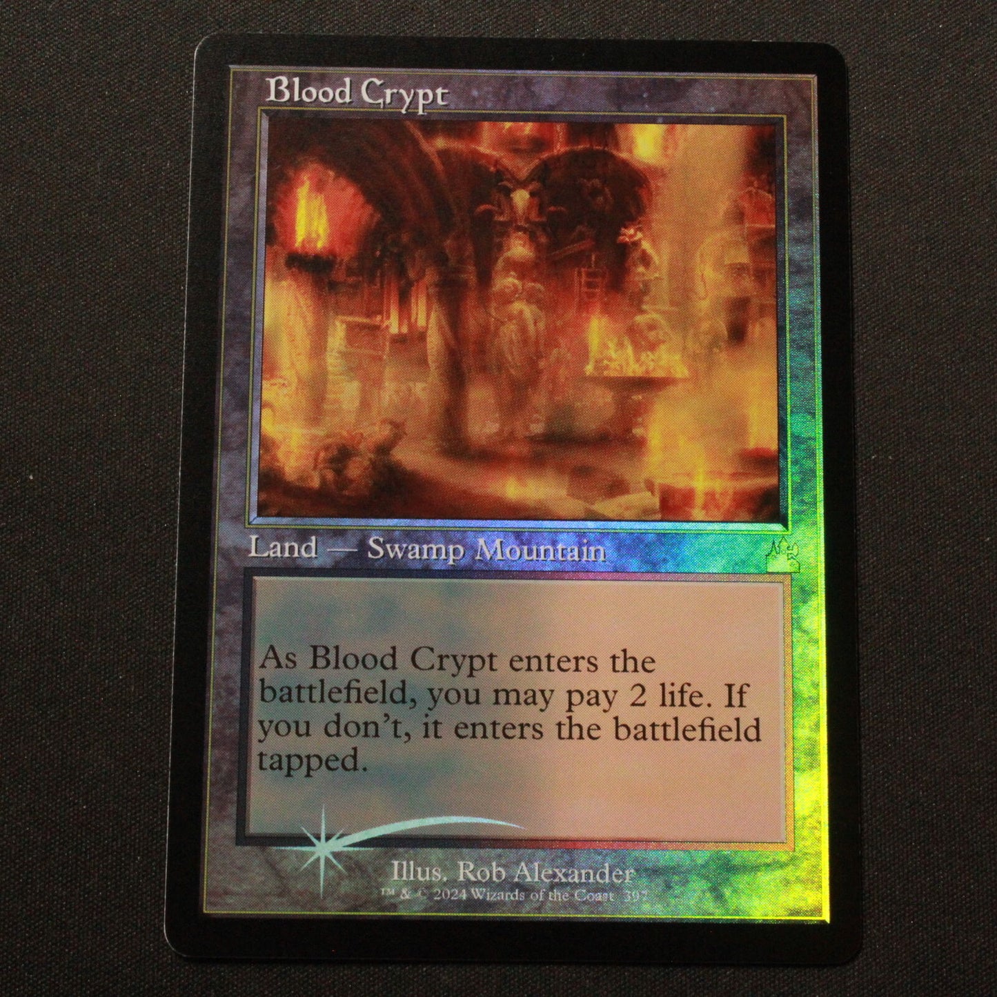 MTG Ravnica Remastered (RVR) Rare FOIL Blood Crypt (Retro Frame) 397 NM