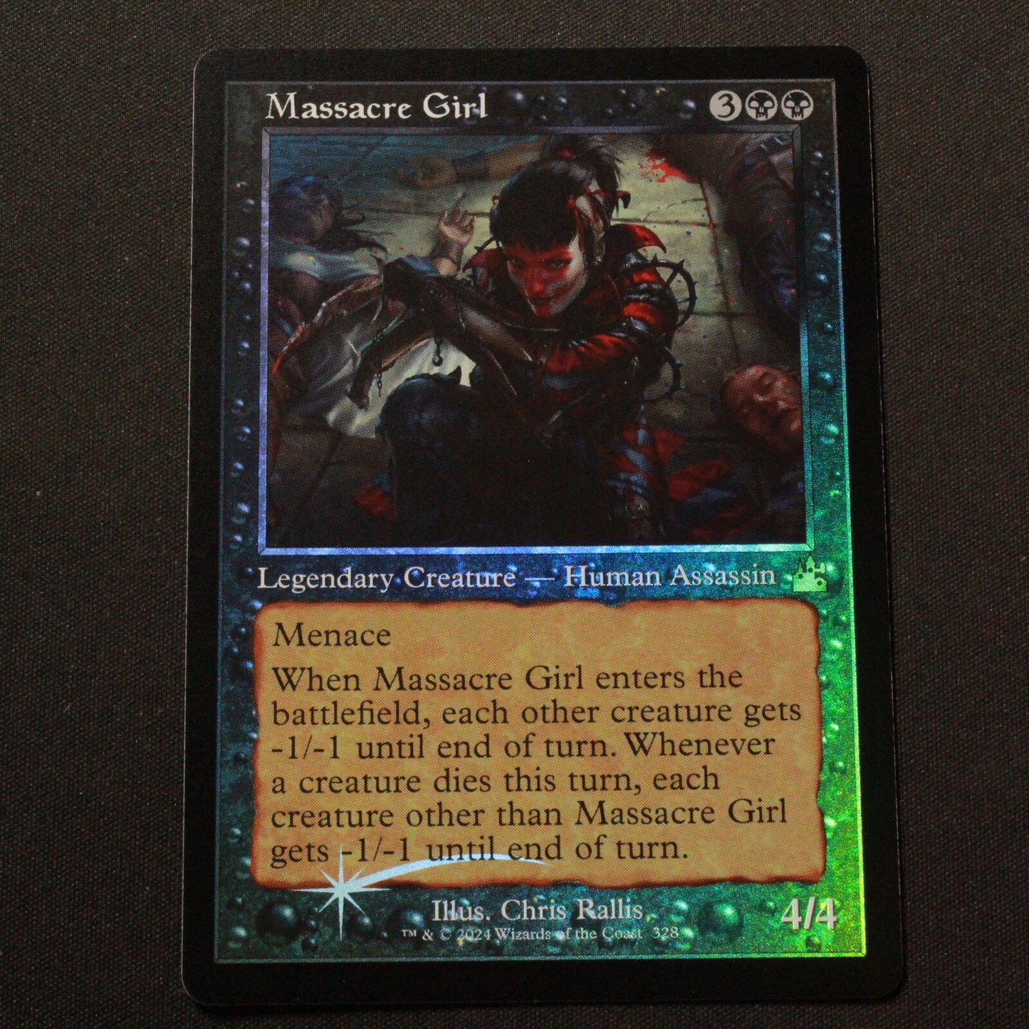 MTG Ravnica Remastered (RVR) Rare FOIL Massacre Girl (Retro Frame) 328 NM