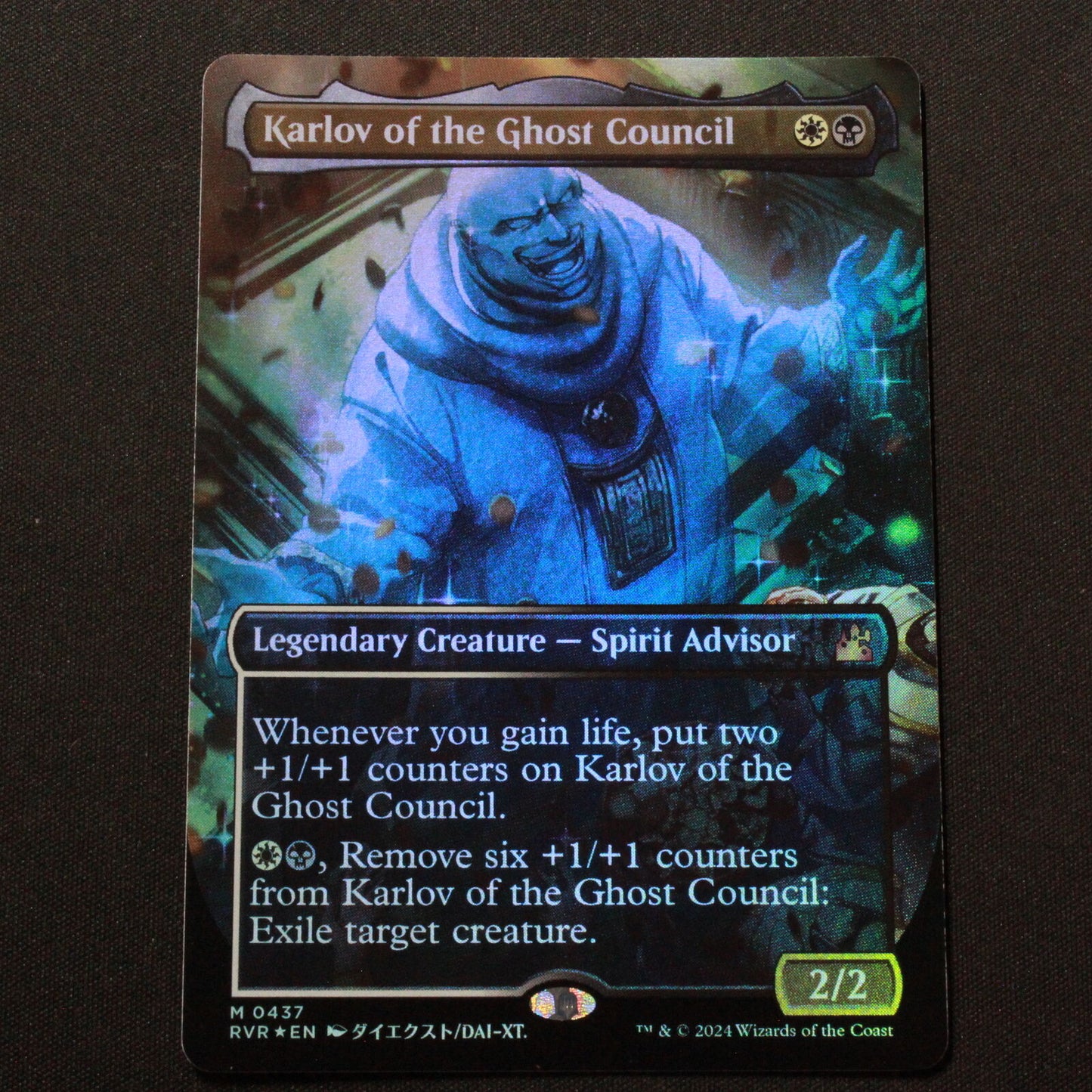 MTG Ravnica Remastered RVR FOIL Karlov of the Ghost Council Anime Bdrlss 437 NM