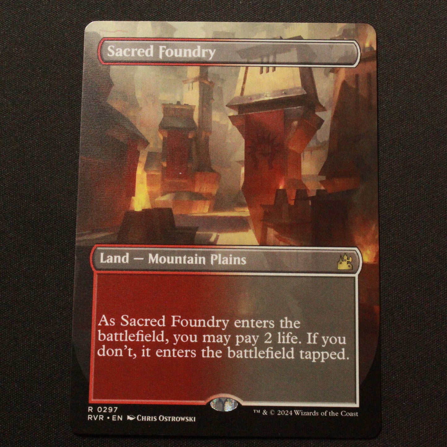 MTG Ravnica Remastered (RVR) Rare Sacred Foundry (Borderless) 297 NM