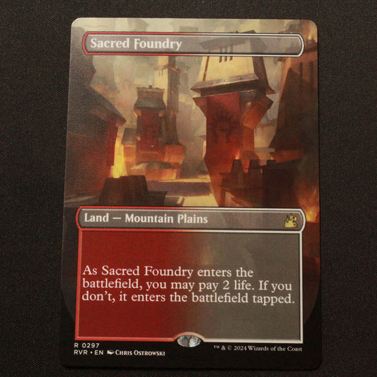 MTG Ravnica Remastered (RVR) Rare Sacred Foundry (Borderless) 297 NM