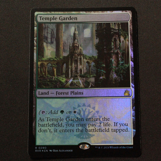 MTG Ravnica Remastered (RVR) Rare FOIL Temple Garden 290 NM