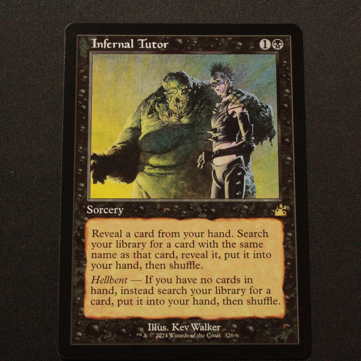 MTG Ravnica Remastered (RVR) Rare Infernal Tutor (Retro Frame) 326 NM