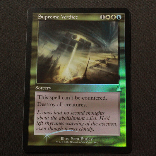 MTG Ravnica Remastered (RVR) Rare FOIL Supreme Verdict (Retro Frame) 461 NM