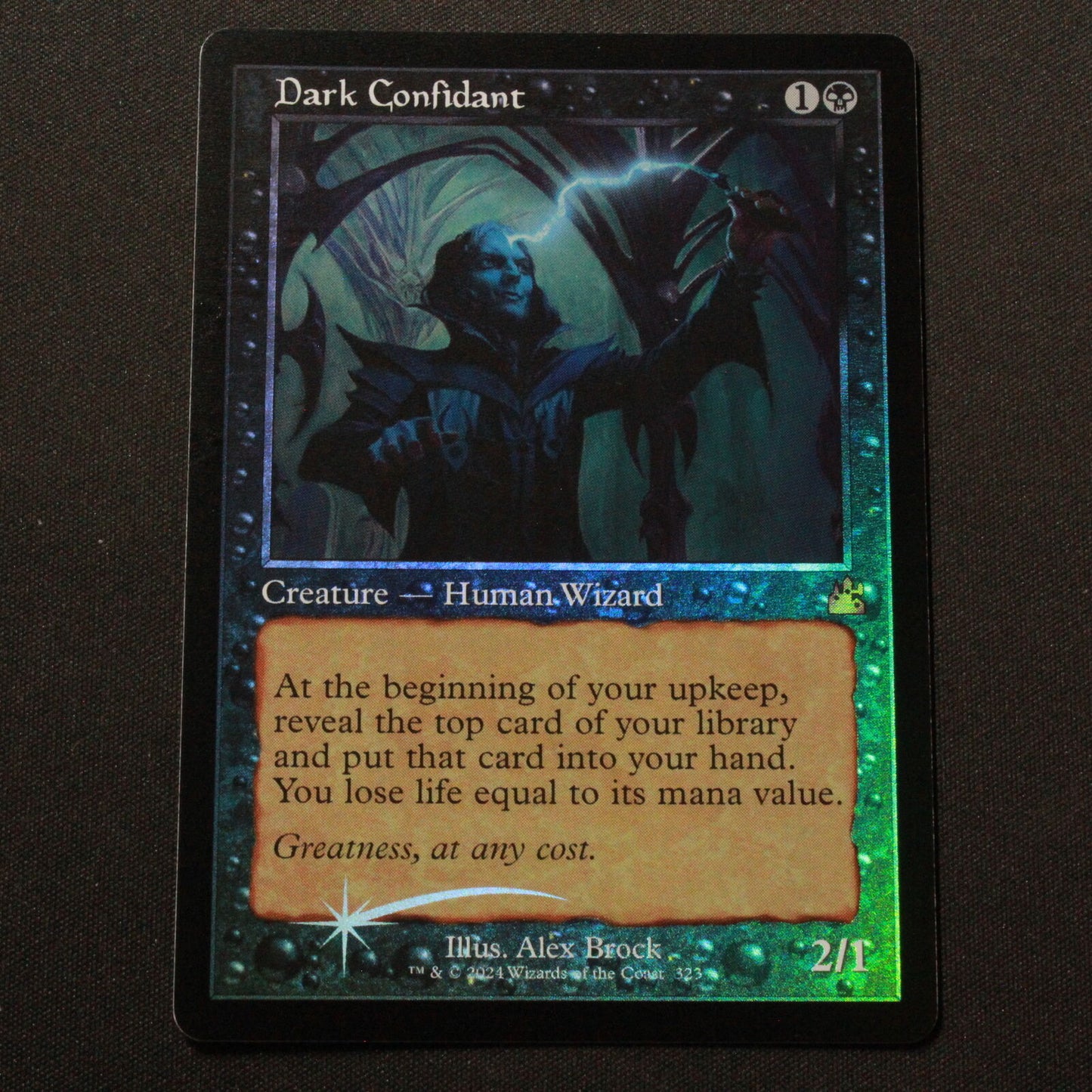 MTG Ravnica Remastered (RVR) Mythic FOIL Dark Confidant (Retro Frame) 323 NM