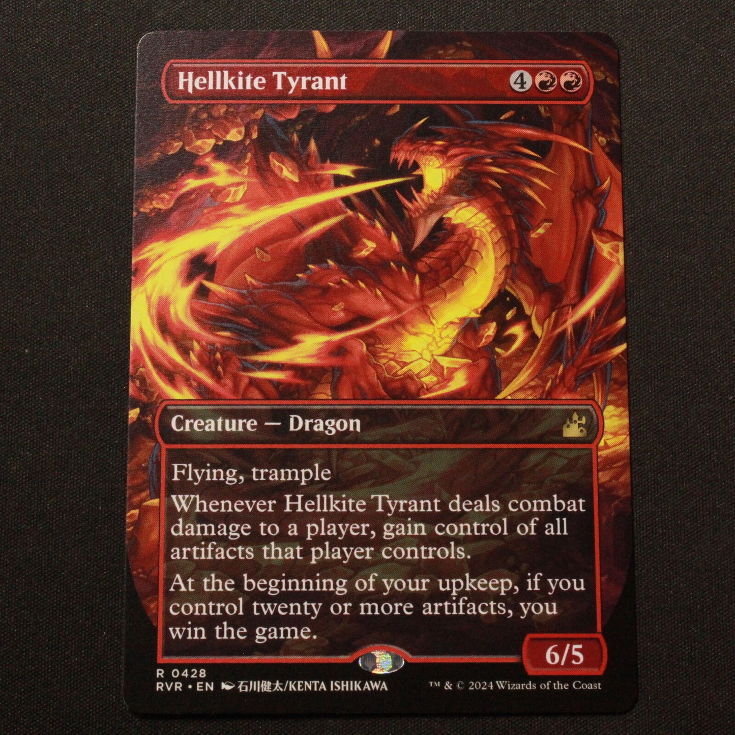 MTG Ravnica Remastered (RVR) Rare Hellkite Tyrant (Anime Borderless) 428 NM