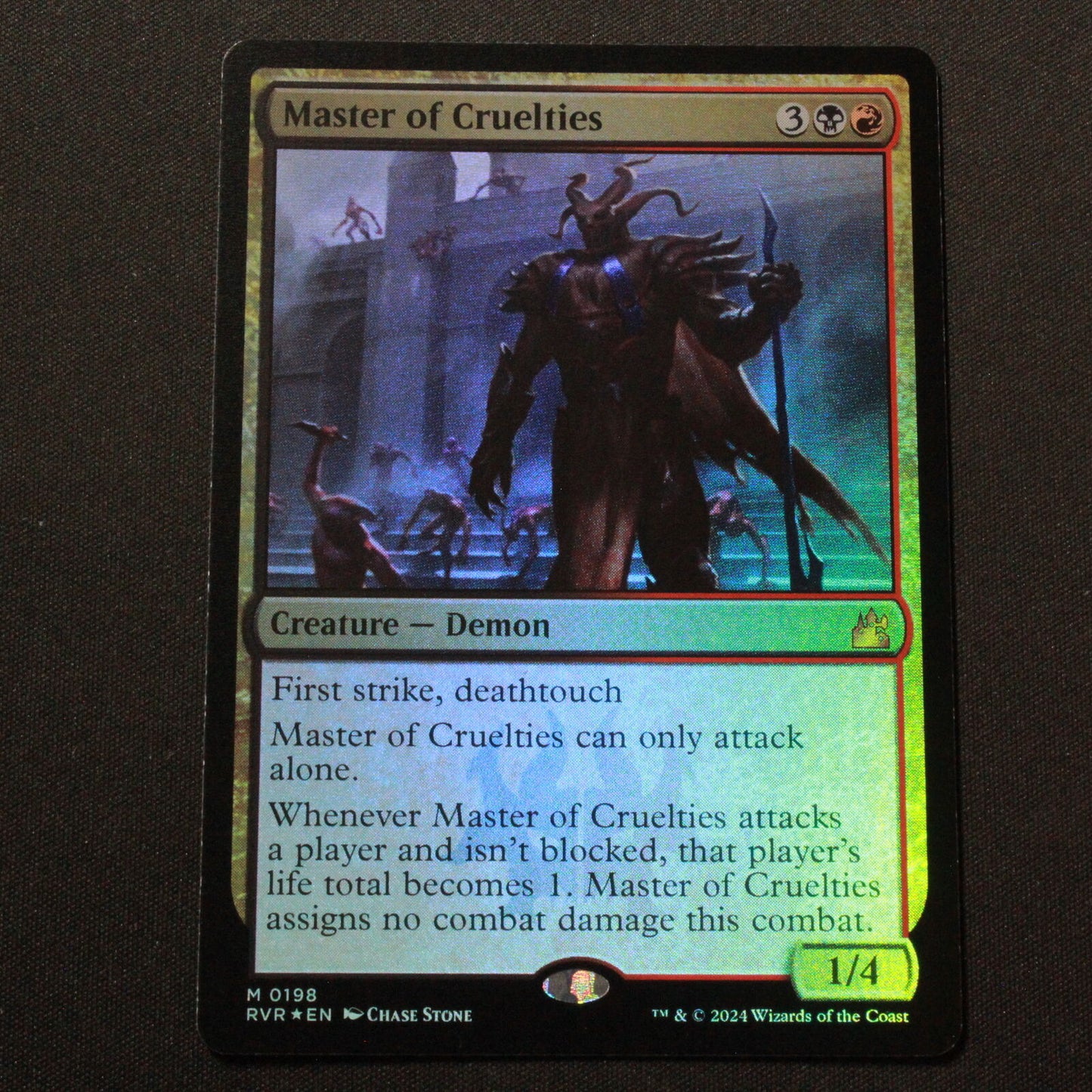 MTG Ravnica Remastered (RVR) Mythic FOIL Master of Cruelties 198 NM