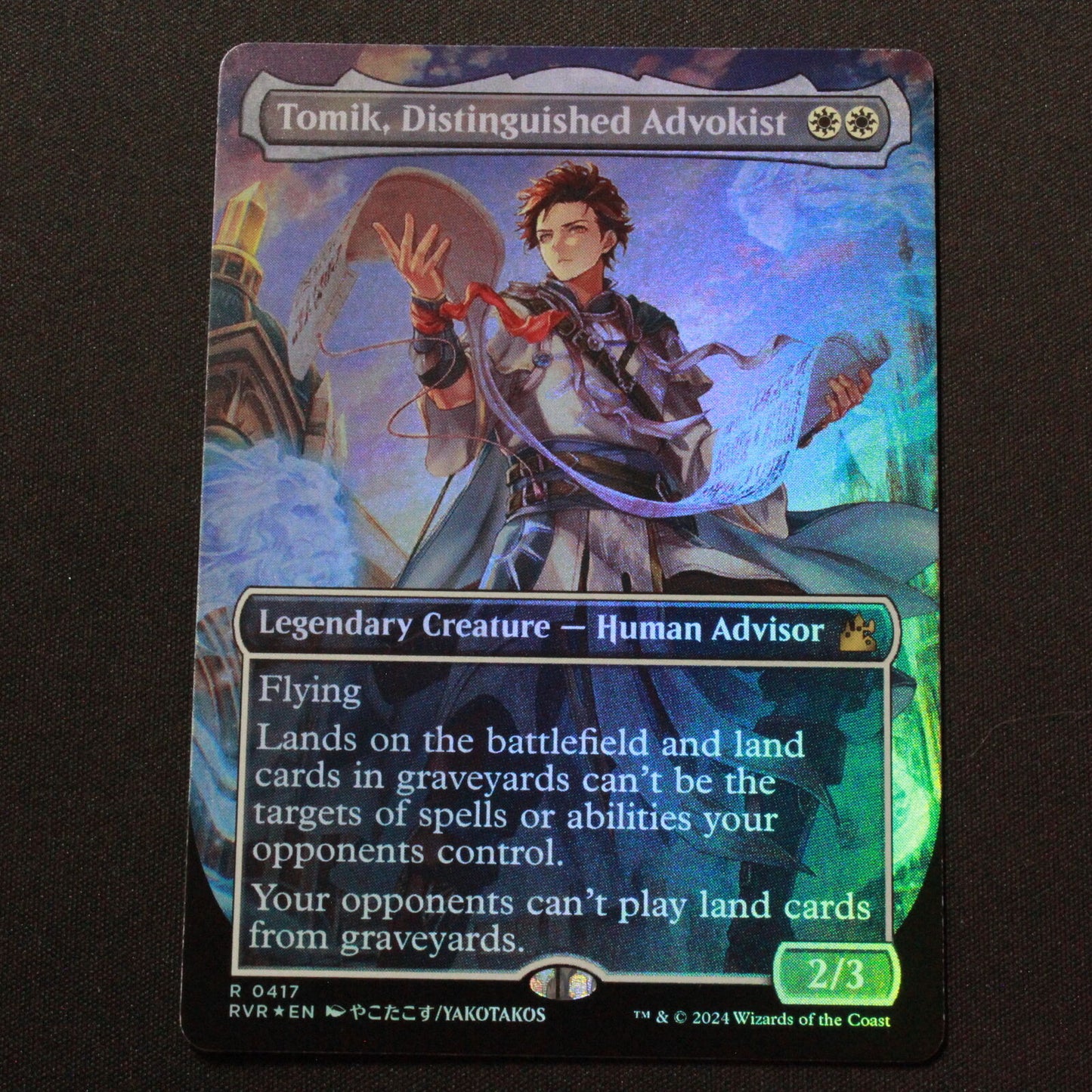 MTG Ravnica Remastered RVR FOIL Tomik, Distinguished Advokist Anime Bdrls 417 NM