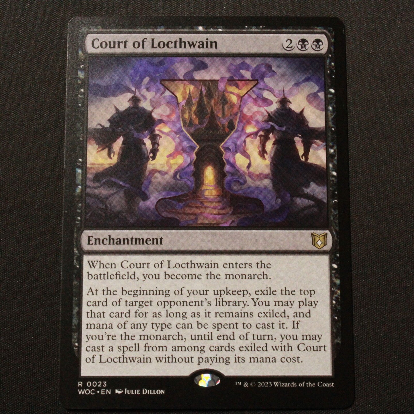 MTG Commander: Wilds of Eldraine (WOC) Rare Court of Locthwain 23 NM