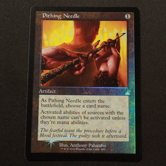 MTG Ravnica Remastered (RVR) Rare FOIL Pithing Needle (Retro Frame) 463 NM