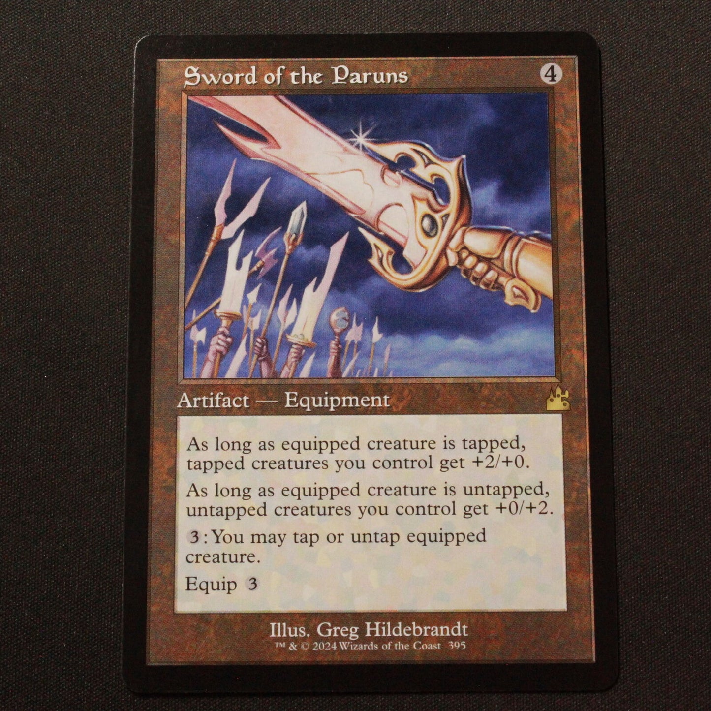 MTG Ravnica Remastered (RVR) Rare Sword of the Paruns (Retro Frame) 395 NM