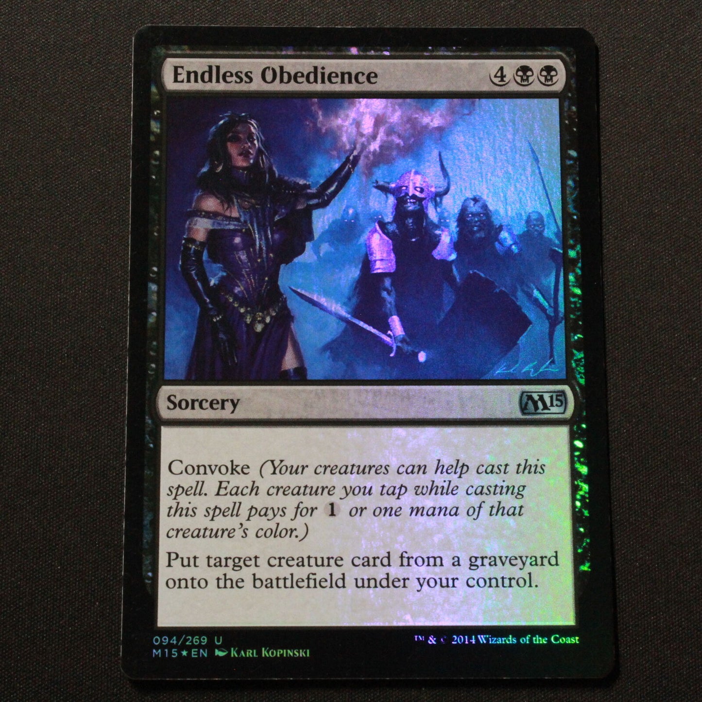 MTG Magic 2015 (LTC) Rare FOIL Endless Obedience 94 NM