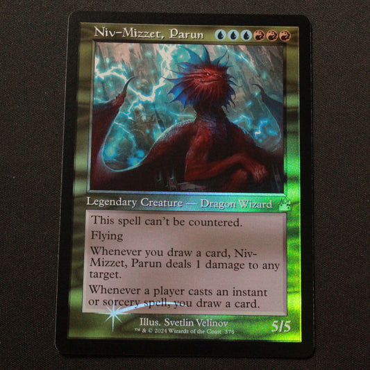 MTG Ravnica Remastered (RVR) Rare FOIL Niv-Mizzet, Parun (Retro Frame) 376 NM